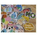 100 Waterproof Cute Vinyl Stickers: Animals, Food, and Fun - Brand New 100 Waterproof Cute Vinyl Stickers: Animals, Food, and Fun - Brand New