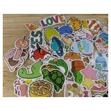 100 Waterproof Cute Vinyl Stickers: Animals, Food, and Fun - Brand New 100 Waterproof Cute Vinyl Stickers: Animals, Food, and Fun - Brand New