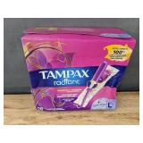 28 Tampax Radiant Tampons & 80 U by Kotex Liners - Brand New 28 Tampax Radiant Tampons & 80 U by Kotex Liners - Brand New