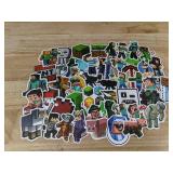 50 Minecraft Stickers: Video Game Characters and Blocks, Assorted Designs - Brand New 50 Minecraft Stickers: Video Game Characters and Blocks, Assorted Designs - Brand New