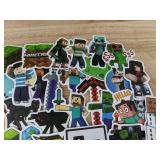 50 Minecraft Stickers: Video Game Characters and Blocks, Assorted Designs - Brand New 50 Minecraft Stickers: Video Game Characters and Blocks, Assorted Designs - Brand New