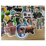 50 Minecraft Stickers: Video Game Characters and Blocks, Assorted Designs - Brand New 50 Minecraft Stickers: Video Game Characters and Blocks, Assorted Designs - Brand New
