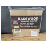 28 Piece Basswood Carving Blocks Set - Brand New 28 Piece Basswood Carving Blocks Set - Brand New