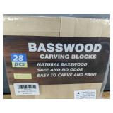 28 Piece Basswood Carving Blocks Set - Brand New 28 Piece Basswood Carving Blocks Set - Brand New