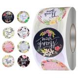 4 Brand New 500 Count Rolls of 1" Thank You Stickers - 2000 Total 4 Brand New 500 Count Rolls of 1" Thank You Stickers - 2000 Total
