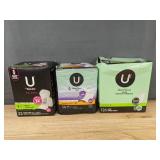 46 U by Kotex Feminine Care Pads and 126 Liners - Brand New 46 U by Kotex Feminine Care Pads and 126 Liners - Brand New