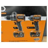RIDGID 18V Brushless 2-Tool Combo Kit R92082 $349 Retail - Brand New RIDGID 18V Brushless 2-Tool Combo Kit R92082 $349 Retail - Brand New