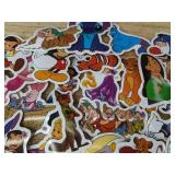 50 Animated Disney and Cartoon Character Vinyl Stickers - Brand New 50 Animated Disney and Cartoon Character Vinyl Stickers - Brand New