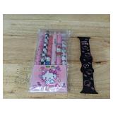 6 Hello Kitty Pens and Hello Kitty Apple Watch Band - Brand New 6 Hello Kitty Pens and Hello Kitty Apple Watch Band - Brand New