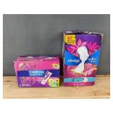 28 Tampax Pocket Radiant Tampons and 22 Always Radiant Pads- Brand New 28 Tampax Pocket Radiant Tampons and 22 Always Radiant Pads- Brand New