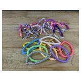 22 Elastic Band Friendship Bracelets - Brand New 22 Elastic Band Friendship Bracelets - Brand New