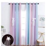 2 UNISTAR Rainbow Blackout Curtain Panels, 52x63 in, Pastel Ombre, $40 Retail - Brand New 2 UNISTAR Rainbow Blackout Curtain Panels, 52x63 in, Pastel Ombre, $40 Retail - Brand New