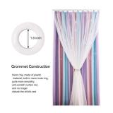 2 UNISTAR Rainbow Blackout Curtain Panels, 52x63 in, Pastel Ombre, $40 Retail - Brand New 2 UNISTAR Rainbow Blackout Curtain Panels, 52x63 in, Pastel Ombre, $40 Retail - Brand New
