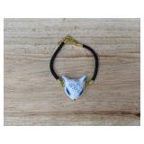 YangYong Ceramic Fox Bracelet: Kitsune Mask, Black Cord - Brand New YangYong Ceramic Fox Bracelet: Kitsune Mask, Black Cord - Brand New