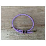 2 Adjustable H Buckle Bracelets: Pink and Purple - Brand New 2 Adjustable H Buckle Bracelets: Pink and Purple - Brand New