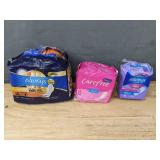 16 Always Thin Pads, 20 Always Liners, 20 Carefree liners, and 52 Tampax Pearl Tampons - Brand New 16 Always Thin Pads, 20 Always Liners, 20 Carefree liners, and 52 Tampax Pearl Tampons - Brand New
