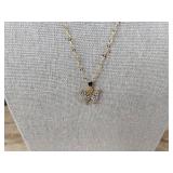 2 Butterfly Pendant Necklaces, Gold-Tone and Silver-Tone - Brand New 2 Butterfly Pendant Necklaces, Gold-Tone and Silver-Tone - Brand New