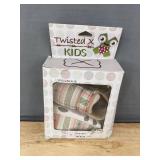 Twisted X Kids Shoes Size 8, Pink Multi - Brand New Twisted X Kids Shoes Size 8, Pink Multi - Brand New