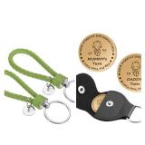 2 Green Braided Wristlet Keychains and Parent Decision Coin Keychain - Brand New 2 Green Braided Wristlet Keychains and Parent Decision Coin Keychain - Brand New