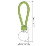 2 Green Braided Wristlet Keychains and Parent Decision Coin Keychain - Brand New 2 Green Braided Wristlet Keychains and Parent Decision Coin Keychain - Brand New