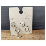 Wild Fable and A New Day Pierced Earrings: 14K Gold, Hoops, Cubic Zirconia, Sterling Silver, Etc. - Brand New Wild Fable and A New Day Pierced Earrings: 14K Gold, Hoops, Cubic Zirconia, Sterling Silver, Etc. - Brand New