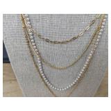 A New Day Gold-Tone Multi-Strand Faux Pearl Necklace - Brand New A New Day Gold-Tone Multi-Strand Faux Pearl Necklace - Brand New