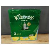 3 Kleenex Lotion 3-Ply Tissue Packs, 360 Total Tissues - Brand New 3 Kleenex Lotion 3-Ply Tissue Packs, 360 Total Tissues - Brand New