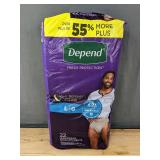 22 Depend Night Defense Underwear L/G - Brand New 22 Depend Night Defense Underwear L/G - Brand New