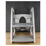 2-in-1 Toddler Potty Training Toilet Seat and Step Stool, Gray $79 Retail - New *B 2-in-1 Toddler Potty Training Toilet Seat and Step Stool, Gray $79 Retail - New *B