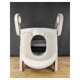 2-in-1 Toddler Potty Training Toilet Seat and Step Stool, Gray $79 Retail - New *B 2-in-1 Toddler Potty Training Toilet Seat and Step Stool, Gray $79 Retail - New *B
