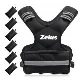 Zelus Weighted Vest Adjustable with Iron Sand Weights - Brand New *B Zelus Weighted Vest Adjustable with Iron Sand Weights - Brand New *B