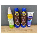 2 Banana Boat Sunscreen Sprays, Studio Selection Sunscreen Lotion, Alba Botanica Hemp Toner - Brand New 2 Banana Boat Sunscreen Sprays, Studio Selection Sunscreen Lotion, Alba Botanica Hemp Toner - Brand New