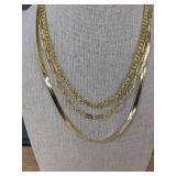 3 Layered Dainty Gold-Color Necklaces - Brand New 3 Layered Dainty Gold-Color Necklaces - Brand New
