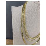3 Layered Dainty Gold-Color Necklaces - Brand New 3 Layered Dainty Gold-Color Necklaces - Brand New