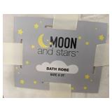 Moon and Stars Hooded Bath Robe Girls Size 2-3T Cream - Brand New Moon and Stars Hooded Bath Robe Girls Size 2-3T Cream - Brand New