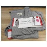 Cuddl Duds 3-Piece Ribbed Lounge Set X-Small Gray - New Cuddl Duds 3-Piece Ribbed Lounge Set X-Small Gray - New