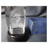 3D Crystal Cube - Dolphin
