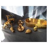 Brass Deer, Planter, Candleholder