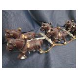 Cast Beer Barrel Wagon & Hitch