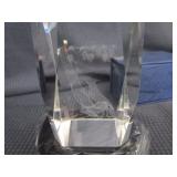3D Crystal Cube, Wolf