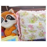 Fleece Blanket, Throw Pillows