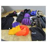 Winter Gloves, Caps, Ice Cleats