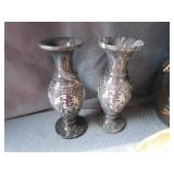 Vases w/ Marble & Painted
