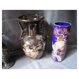 Vases w/ Marble & Painted