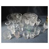 Lead Crystal Bowls, Stems