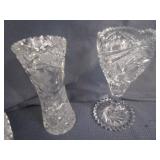 Crystal Vase & Bowl