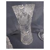Crystal Vase & Bowl