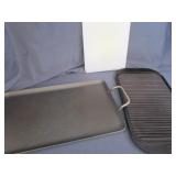 Cast Griddle, Tray, Cutting Board