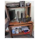 Computer Desk, Chair, Printer