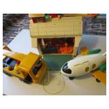 FP Schoolhouse, Bus, Airplane